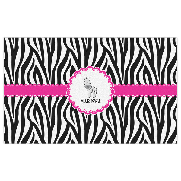Zebra Indoor / Outdoor Rug - 3'x5' - Front Flat