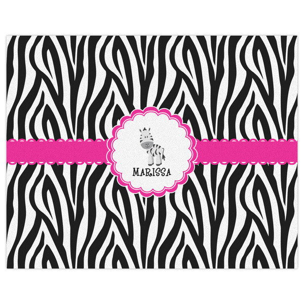 Zebra Indoor / Outdoor Rug - 8'x10' - Front Flat