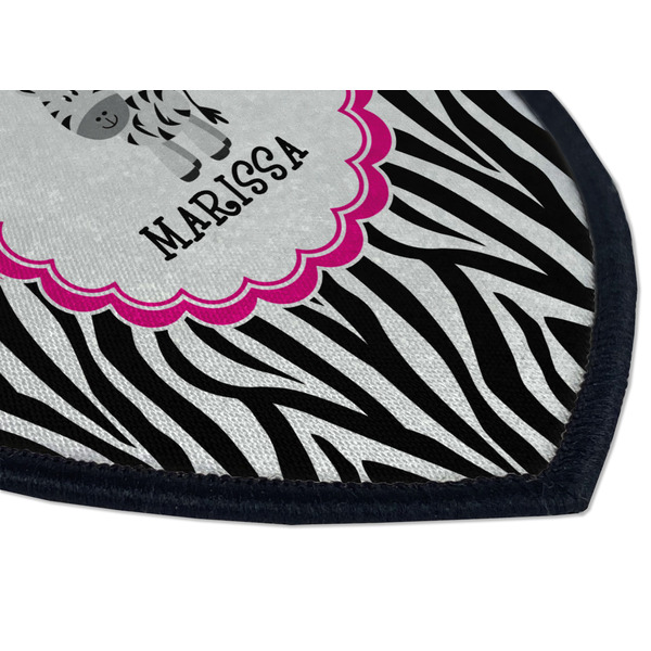 Zebra Iron on Shield 3 Detail