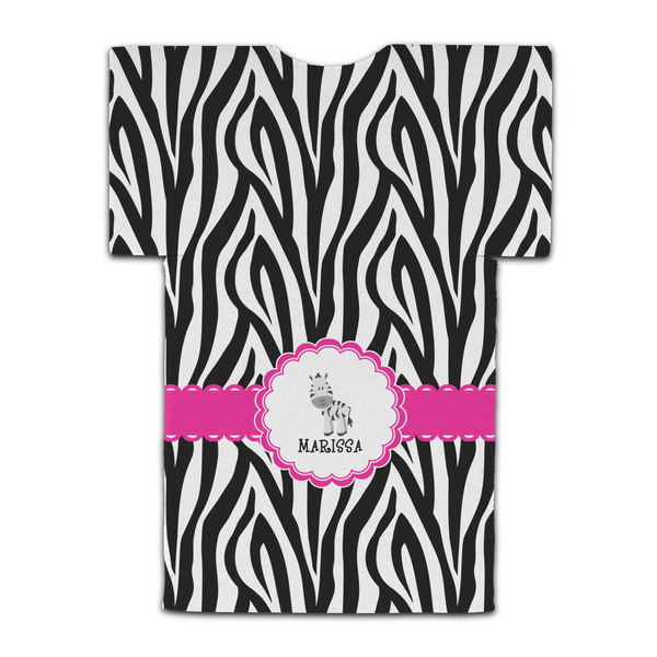 Zebra Jersey Bottle Cooler - BACK (flat)
