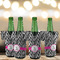 Zebra Jersey Bottle Cooler - Set of 4 - LIFESTYLE