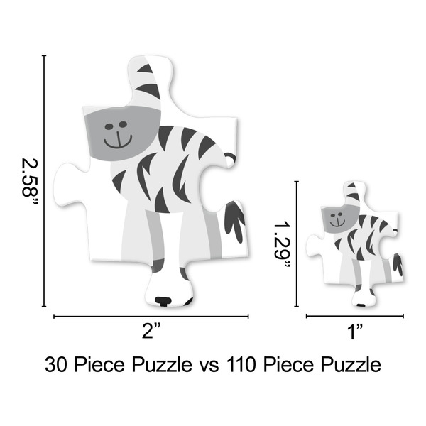 Zebra Jigsaw Puzzle - Piece Comparison