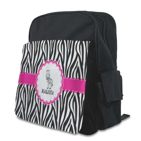 Custom Zebra Preschool Backpack (Personalized)