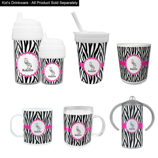 Zebra Kid's Drinkware - Customized & Personalized