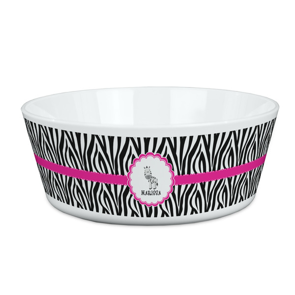Custom Zebra Kid's Bowl (Personalized)