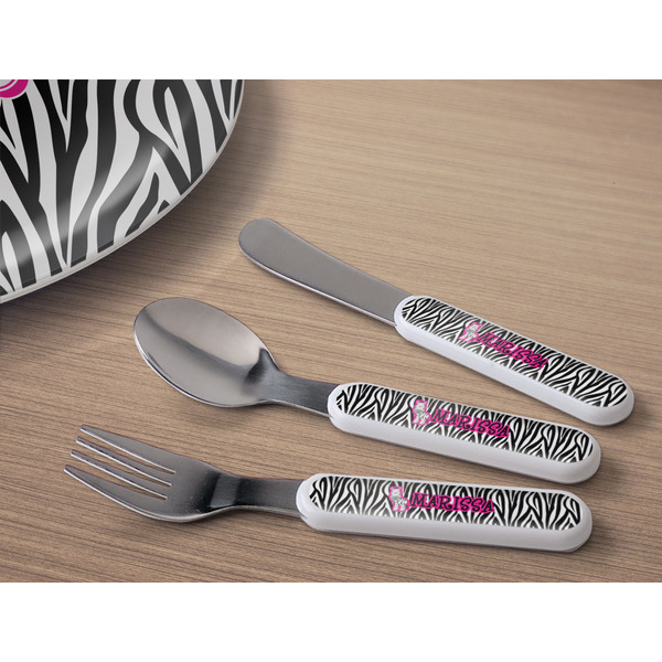 Zebra Kids Flatware w/ Plate