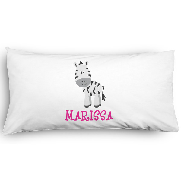 Custom Zebra Pillow Case - King - Graphic (Personalized)