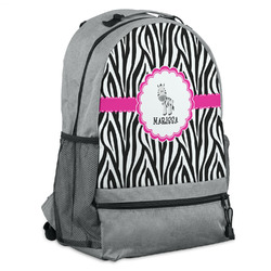 Zebra Backpack - Grey (Personalized)