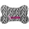 Zebra Bone Shaped Dog Food Mat (Personalized)