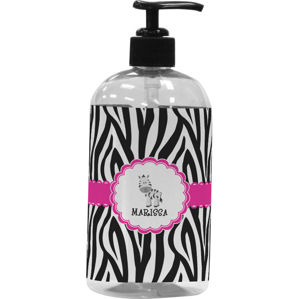 Custom Zebra Plastic Soap / Lotion Dispenser (Personalized)