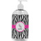 Zebra Plastic Soap / Lotion Dispenser (16 oz - Large - White) (Personalized)