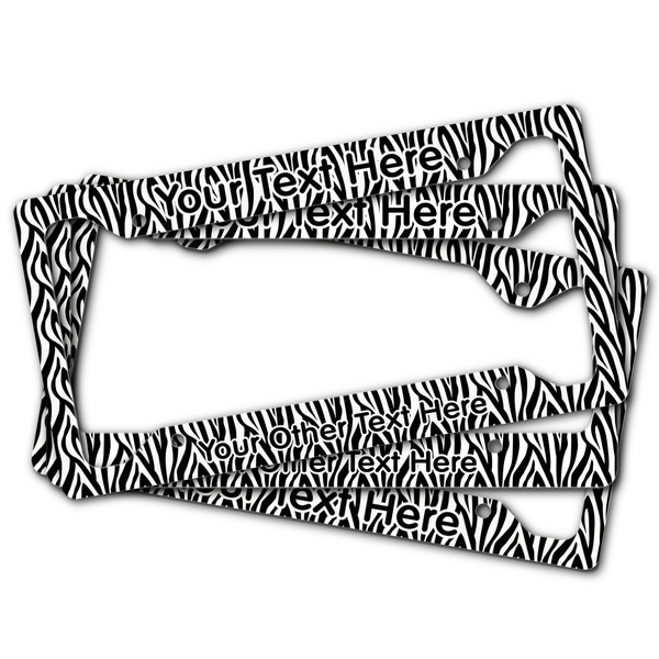 Zebra License Plate Frames - (PARENT MAIN)