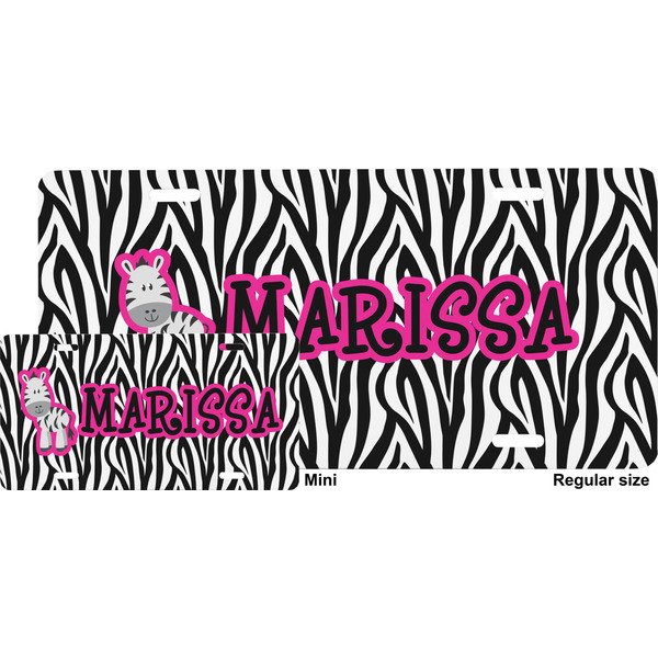 Zebra License Plate (Sizes)