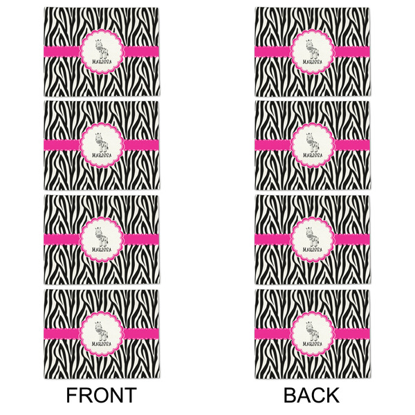 Zebra Linen Placemat - APPROVAL Set of 4 (double sided)