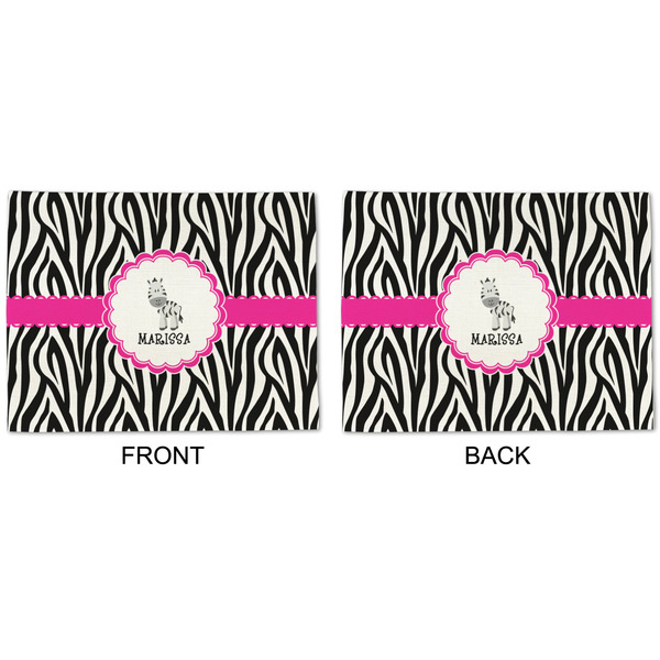 Zebra Linen Placemat - APPROVAL (double sided)