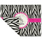 Zebra Linen Placemat - Folded Corner (double side)