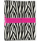 Zebra Linen Placemat - Folded Half (double sided)