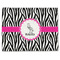 Zebra Linen Placemat - Front
