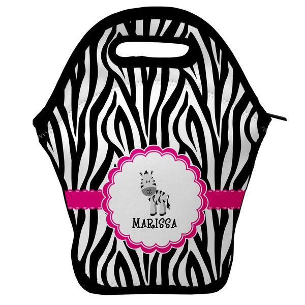 Custom Zebra Lunch Bag w/ Name or Text