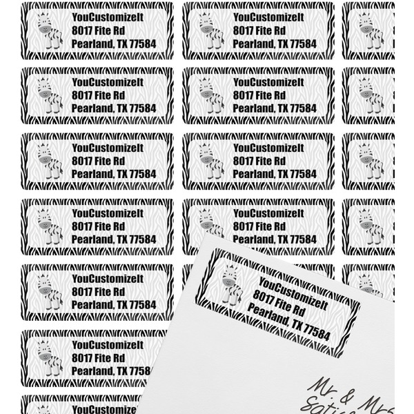 Zebra Mailing Label on Envelope - Multiple Labels