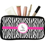 Zebra Makeup / Cosmetic Bag - Small (Personalized)