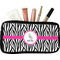 Zebra Makeup / Cosmetic Bag (Personalized)