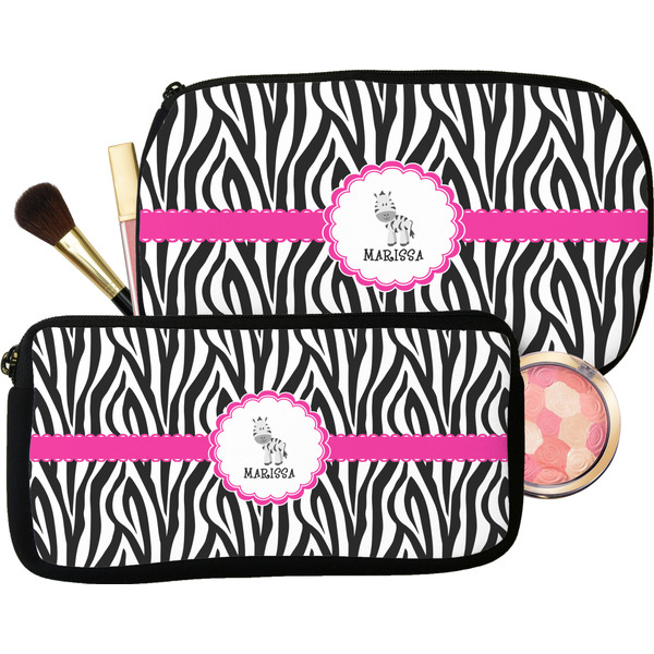 Zebra Makeup / Cosmetic Bags (Select Size)