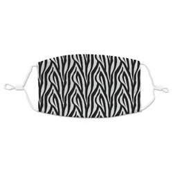 Zebra Adult Cloth Face Mask - Standard