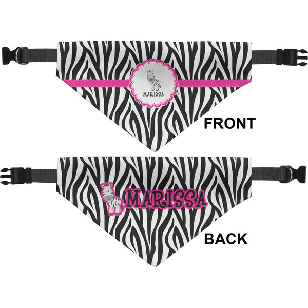 Zebra Medium Dog Bandana Approval