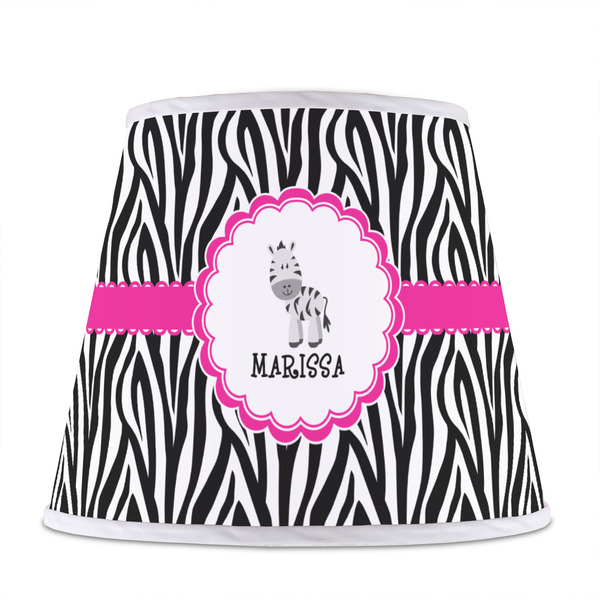 Zebra Poly Film Empire Lampshade - Front View