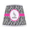 Zebra Poly Film Empire Lampshade - Front View