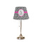 Zebra Poly Film Empire Lampshade - On Stand