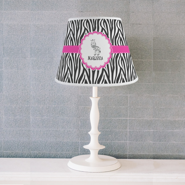 Zebra Poly Film Empire Lampshade - Lifestyle