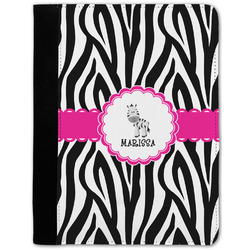 Zebra Notebook Padfolio w/ Name or Text