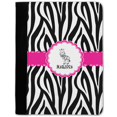 Zebra Notebook Padfolio - Medium w/ Name or Text