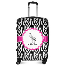 Zebra Suitcase - 24" Medium - Checked (Personalized)