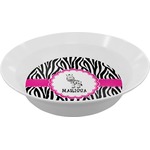 Zebra Melamine Bowl (Personalized)