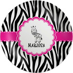 Zebra Melamine Plate (Personalized)