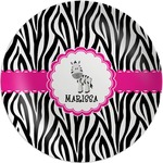 Zebra Melamine Plate (Personalized)