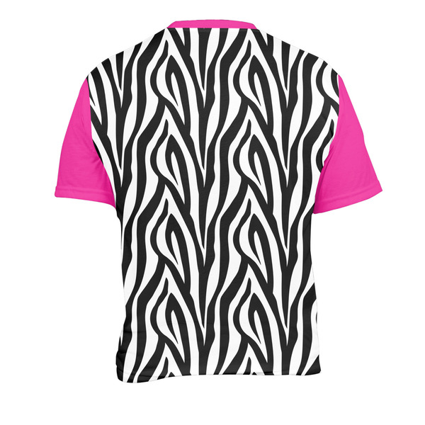 Zebra Men's Crew Neck T Shirt Medium - Back