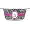 Zebra Stainless Steel Dog Bowl - Small (Personalized)