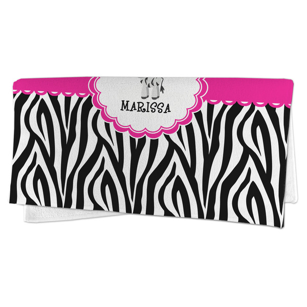 Zebra Microfiber Dish Rag - FOLDED (half)