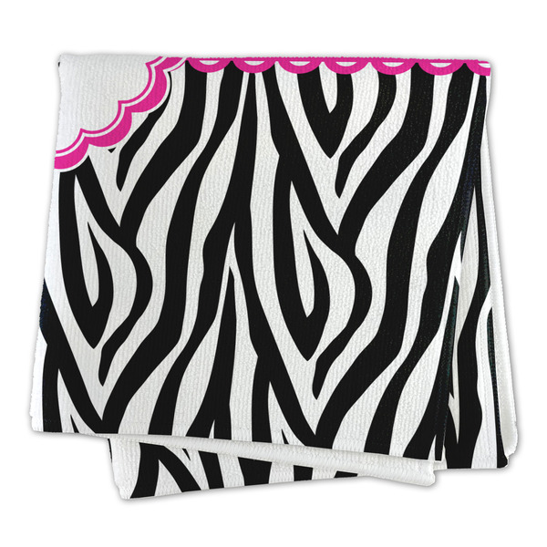 Zebra Microfiber Dish Rag - FOLDED (square)