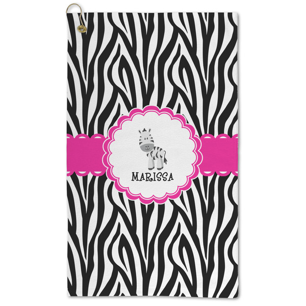 Custom Zebra Microfiber Golf Towel (Personalized)