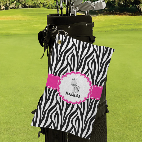 Zebra Microfiber Golf Towels - Small - LIFESTYLE