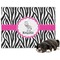 Zebra Microfleece Dog Blanket - Large
