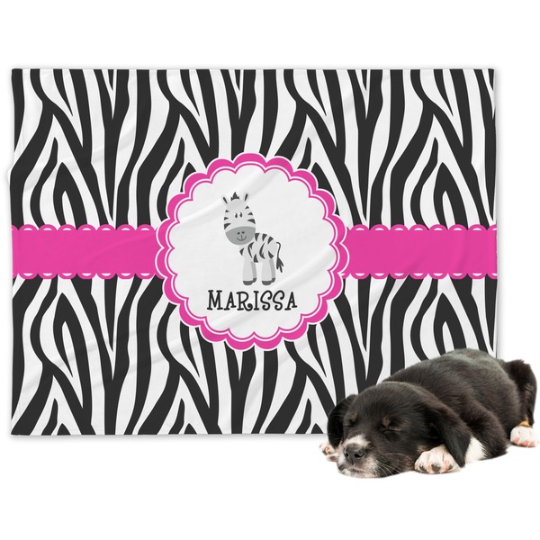 Custom Zebra Dog Blanket (Personalized)