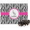 Zebra Microfleece Dog Blanket - Regular