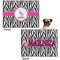 Zebra Microfleece Dog Blanket - Regular - Front & Back
