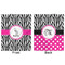 Zebra Minky Blanket - 50"x60" - Double Sided - Front & Back